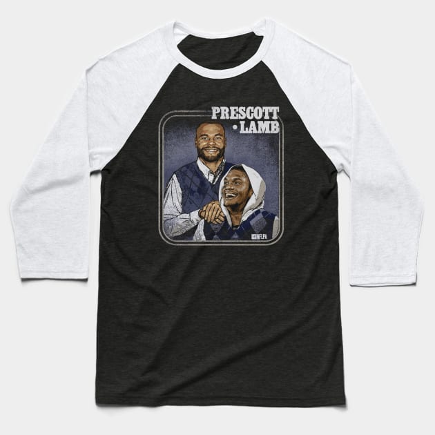 Dak Prescott & CeeDee Lamb Dallas Step Brothers Baseball T-Shirt by ClarityMacaws